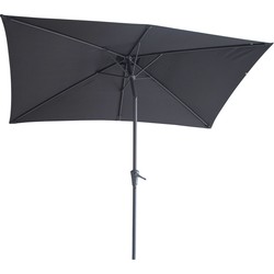 4gardenz® Parasol Rechthoek 150X250cm Kantelbaar - Balkonparasol Grijs