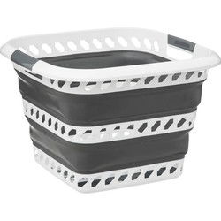 5Five Wasmand opvouwbaar - kunststof - 40L - 48 x 34 x 49 cm - Wasmanden