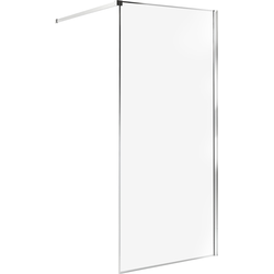 WASPAM - Douchescherm - Zilver - 90 x 190 cm - Veiligheidsglas