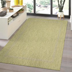 Relax Uni Binnen en Buiten - Vloerkleed - Indoor & Outdoor - Laagpolig Effen - Groen- 200x290 CM