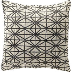 Dutch Decor NISA - Outdoor Kussenhoes 45x45 cm - waterafstotend en uv-bestendig - Charcoal Gray - antraciet - Dutch Decor