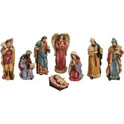 G. Wurm Kerststalfiguren - 8-delig - 5 tot 16 cm - polystone - Kerststallen