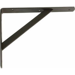 AMIG Plankdrager/steun - metaal - zwart - H250 x B200 mm - Plankdragers