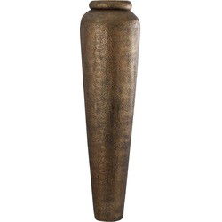 PTMD Bloempot Zavir - 56x56x198 cm - Aluminium - Goud