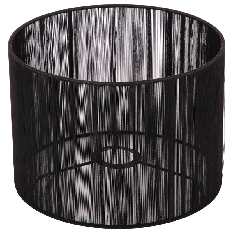 Staande lampenkap Merel cilinder 25 cm zwart - 