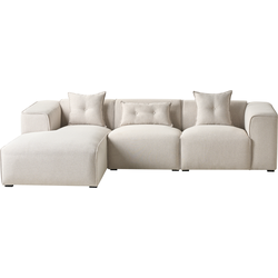 Beliani DOLVA - Driezitsbank-Beige-Polyester