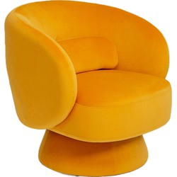 Kare Draaifauteuil Orion Yellow