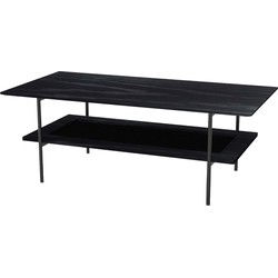 Salontafel Zwart - 110x55x40cm - Pensacola