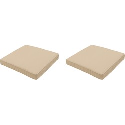 Madison -  Lounge Profi-Line Zitkussen Beige canvas eco+ - Ca. 60x60 cm - Set van 2
