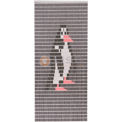 018 Vliegengordijn met Pinguïn - kant en klaar 92 x 209