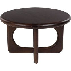Housecraft Living Jani Salontafel Rond 60 cm Mangohout Bruin donker