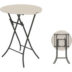 Lifetime® Statafel 110 cm hoog - Stevig Kunststof Ø 84 cm - Wit