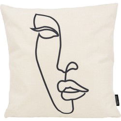 Woman Silhouette | 45 x 45 cm | Kussenhoes | Katoen
