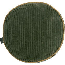 KAAT Amsterdam Sierkussen Perdy Olive Green - 40 x 40 cm - Rond