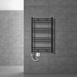 Badkamerradiator elektrisch 600x800 mm antraciet met verwarmingselement 300W