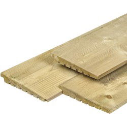 Zweeds rabat Excellent Noord-Europees vuren groen 1,4/2,8x19,5x300 cm Tuindeco