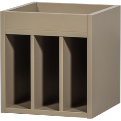 WOOOD Turner Platenkast - Grenen - Mud - 47x44x44