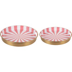 Tray Set Candy Swirl, Set of 2pcs