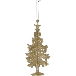 Hang Deco Xmas Tree Gold 13 cm