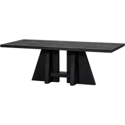 WOOOD Kean Eettafel - Mango - Zwart - 75x220x100