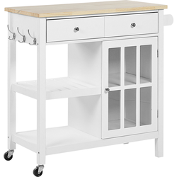 GENOA - Keukentrolley - Wit - MDF