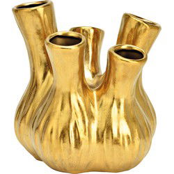 Vaas van keramiek goud (B/H/D) 20x21x20cm