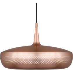 Clava Dine hanglamp brushed copper - met koordset zwart - Ø 43 cm