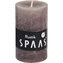 Rustieke cilinderkaars 48/80 - taupe - Spaas