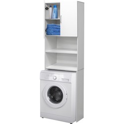 Witte wasmachine kast