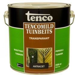 Transparant antraciet 2,5l mild verf/beits - tenco