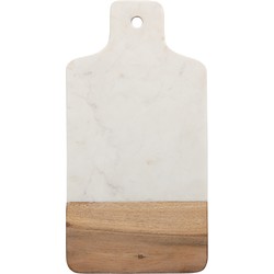 Clayre & Eef Decoratie snijplank  39x20 cm Beige Bruin Keramiek Borrelplank