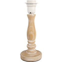 Clayre & Eef Lampenvoet   Ø 16x28 cm  Bruin Hout Rond Lampvoet