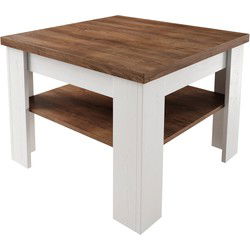 Meubella - Salontafel Parello  - Wit - Eiken - 70 cm