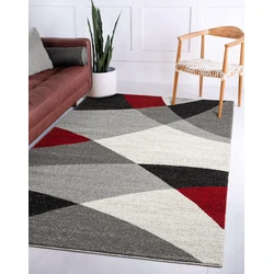 Belos Modern Rood vloerkleed - Designer - 200 X 280 CM