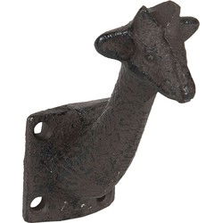 Clayre & Eef Wandhaak Giraf Bruin IJzer