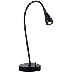 Bureaulamp LED wit-zwart-groen-chroom flexibel 390mm H