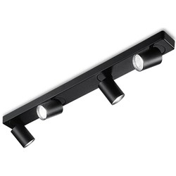 Ideal Lux - Rudy - Plafondlamp - Metaal - GU10 - Zwart