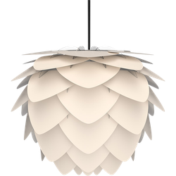 Aluvia Medium hanglamp pearl white - met koordset zwart - Ø 59 cm