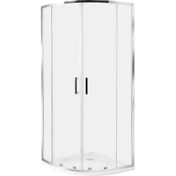 JUKATAN - Douchecabine - Zilver - 80 x 80 x 185 cm - Veiligheidsglas