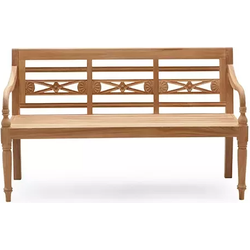 Teak Stationsbank 150 cm