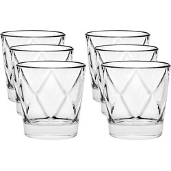 6x Luxe drinkglazen/waterglazen Concerto 290 ml - Drinkglazen
