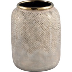 PTMD Astleigh Bloempot - 20 x 20 x 25 cm - Keramiek - Goud