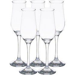 Pasabahce Prosecco/Champagneglazen - glas - set 18x stuks - 190 ml - Champagneglazen