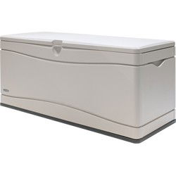 Lifetime® Kunststof Kussenbox 495L - tuinkist 61x152x67cm - Lichtgrijs