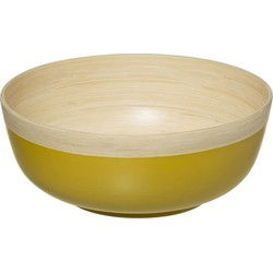 Secret de Gourmet - Slakom/serveer schaal- Bamboe - D30 cm - Saladeschalen