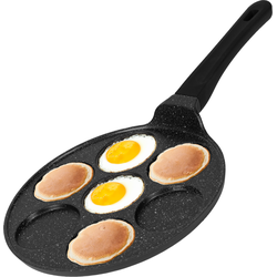 Pancake pan - Baghrir - Marmercoating met anti-aanbaklaag - Ø 26,5 cm - 7 kops