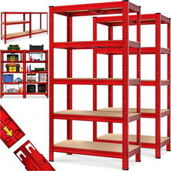 Metalen Opbergrek tot 875kg rood Set van 2 stuks