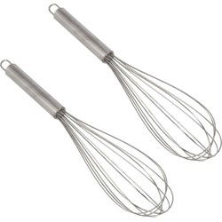 Garde/klopper - 2x - RVS - met ophangoog - 30 cm - keukengerei - Keuken gardes