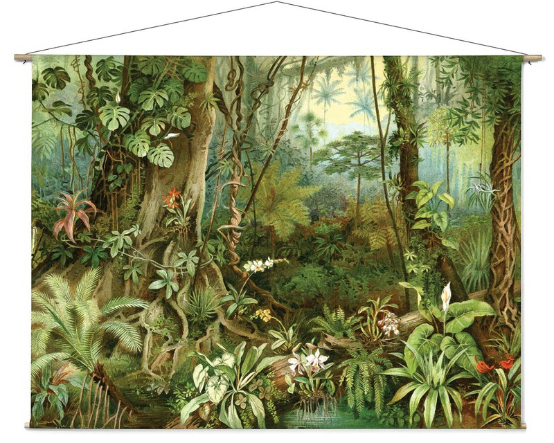 Tropisch regenwoud - 180 x 130 cm - 
