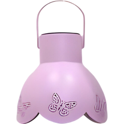 Solar lampje vlinder lila 16x26 cm